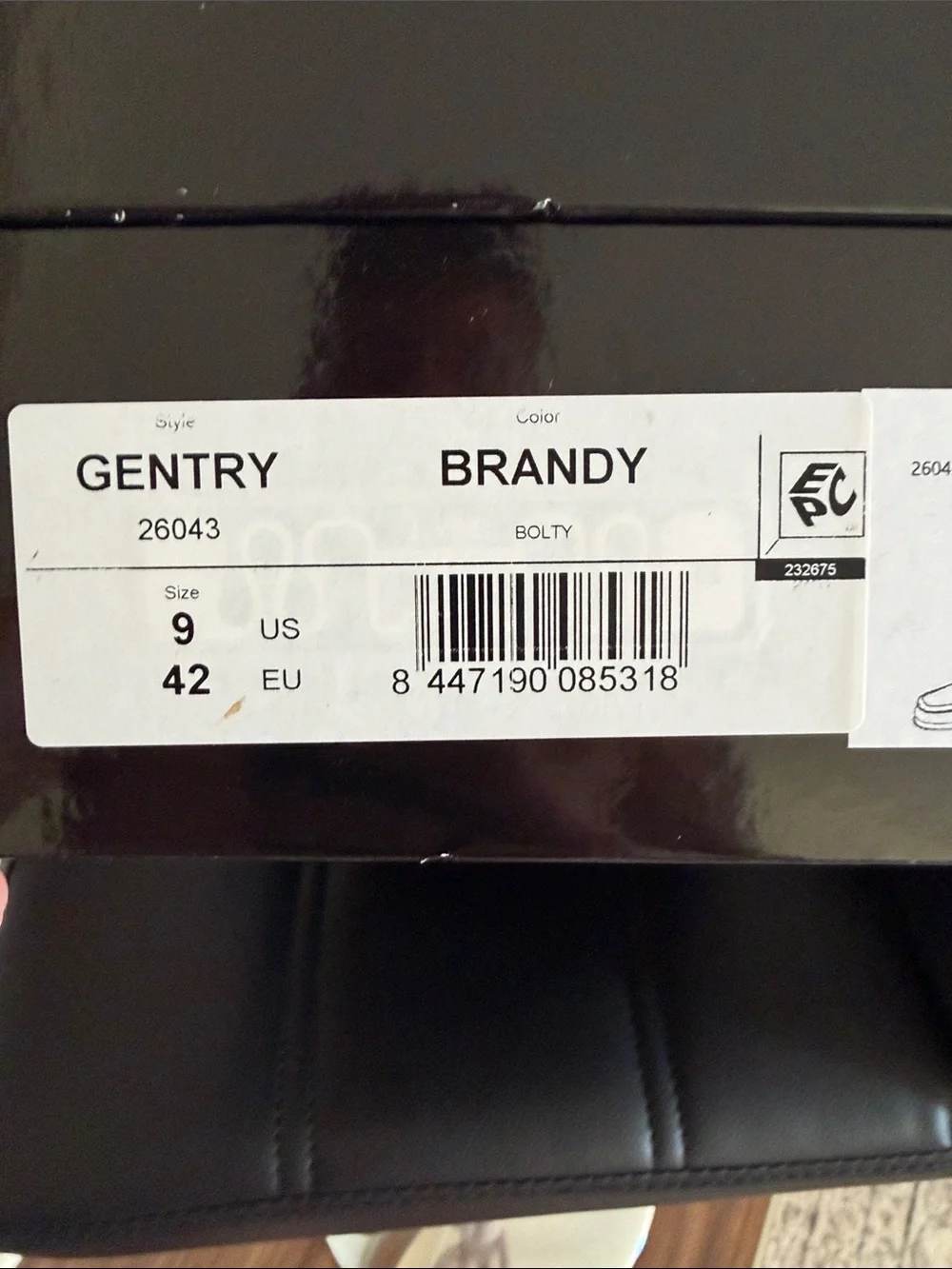 Magnanni Black Shoe Box with GENTRY Brandy Label